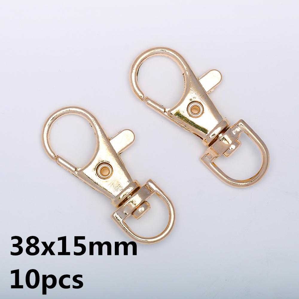 5-10pcs/Lot Lobster Clasp Hooks Spring Buckles Dog Chain Snap Hook Key Ring Swivel Connector Carabiner Handbag Belt Strap Clasp