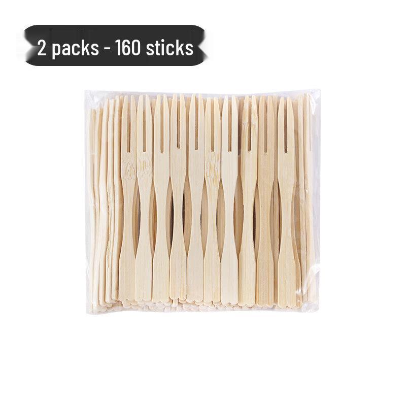 ZISIZ Disposable Plastic Fruit Forks