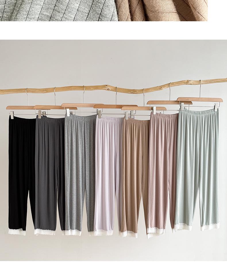 Women's Three-Piece Pajama Set: Short Sleeve, Long Pants, Shorts - No Bra Needed, Casual Summer Loungewear