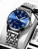 Fngeen 4002 Luxury Business Men Stainless Steel Watches Famous Brand Clock Luminous Fashion Waterproof Men's Quartz Wristwatch