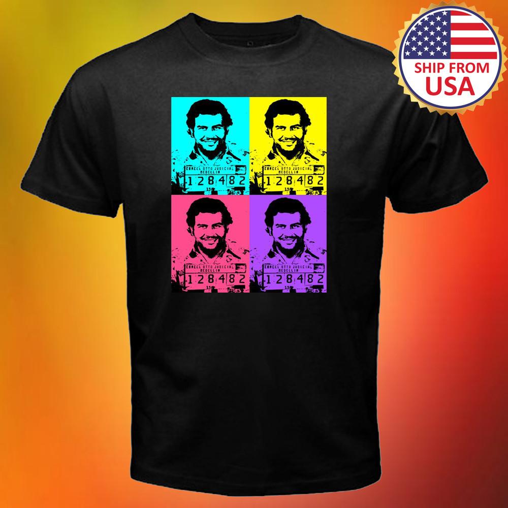 

Escobart Pablo Escobar Men s Black Size S to 3XL XL