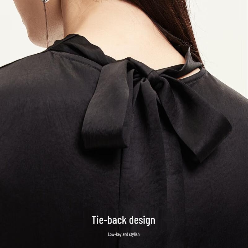 VEROMODA 2025 Autumn Acetate Blend Tie-Back Split Hem Dress