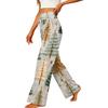 Women's Casual Straight Leg Pants with Elastic Waistband and Pockets for Everyday Wear
