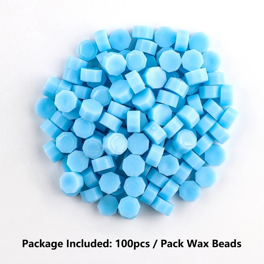 100pcs Wax Seal Beads - 24 Colors Sealing Wax Beads for Making Wax Seals, Decor for Envelope Letter Wedding Invitation