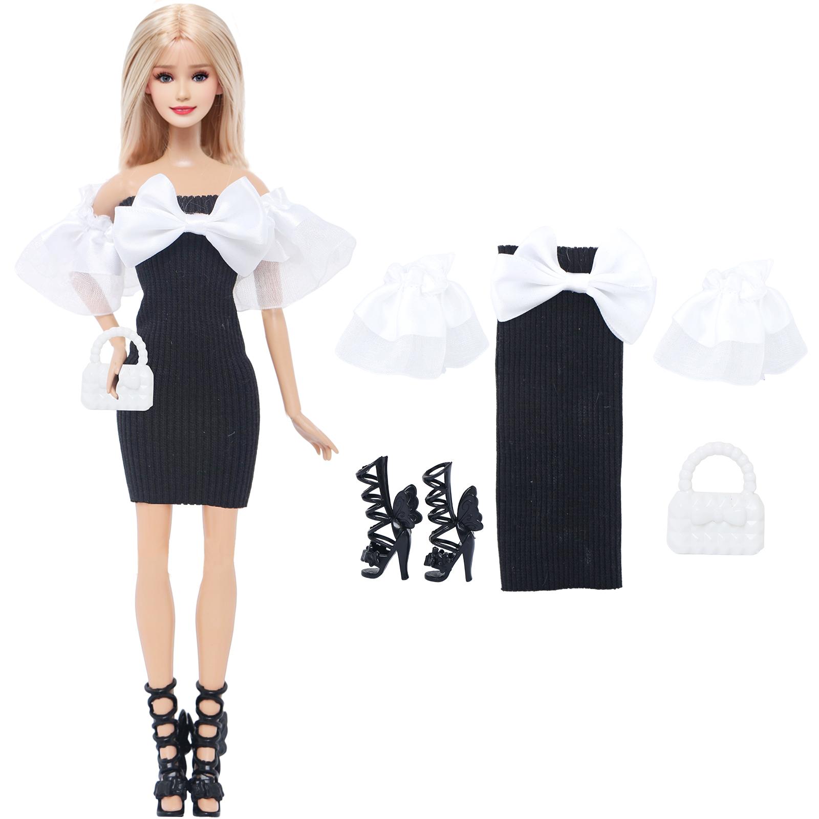 

BJDBUS Одежда для куклы 11,5 дюймов Ba Кукла bie Праздничное платье Вечернее платье Повседневная рубашка Брюки Спортивный костюм Обувь Сумка Аксессуары Детский подарок