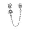 Nový 925 Sterling Silver Sparkling Pav éCrown O Tree Bezpečnostní řetízek Přívěsek Korálky Temperament Náramek Ženy Šperky Dárek