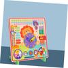 1Satz Multifunctional Wooden Toy for Interactive Clock Learning Game Weather Recognition Early Education Activity