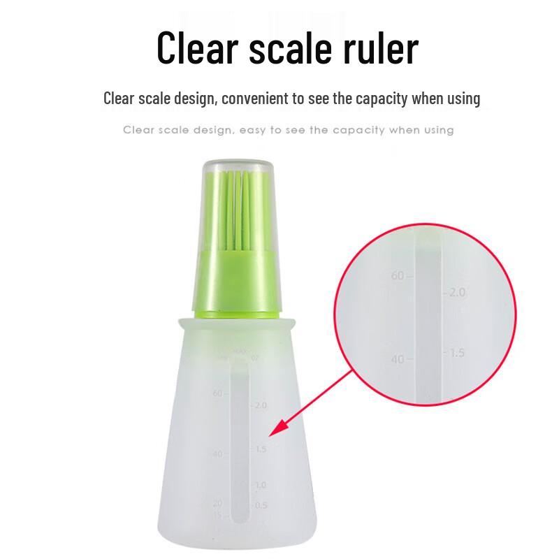 BBQ Silicone Oil Brush with Integrated Oil Pot (5-Pack)