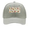 Floral Sunflower Wildflower Vintage Year Graphic Sandwich Baseball Cap Sun Cap Outdoor Workouts Hat