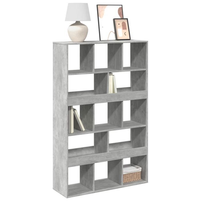 VidaXL Bibliothèque gris béton 100x33x156,5 cm bois d'ingénierie 3309369