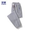 ROMON Men's Waffle Grid Casual Jogger Pants