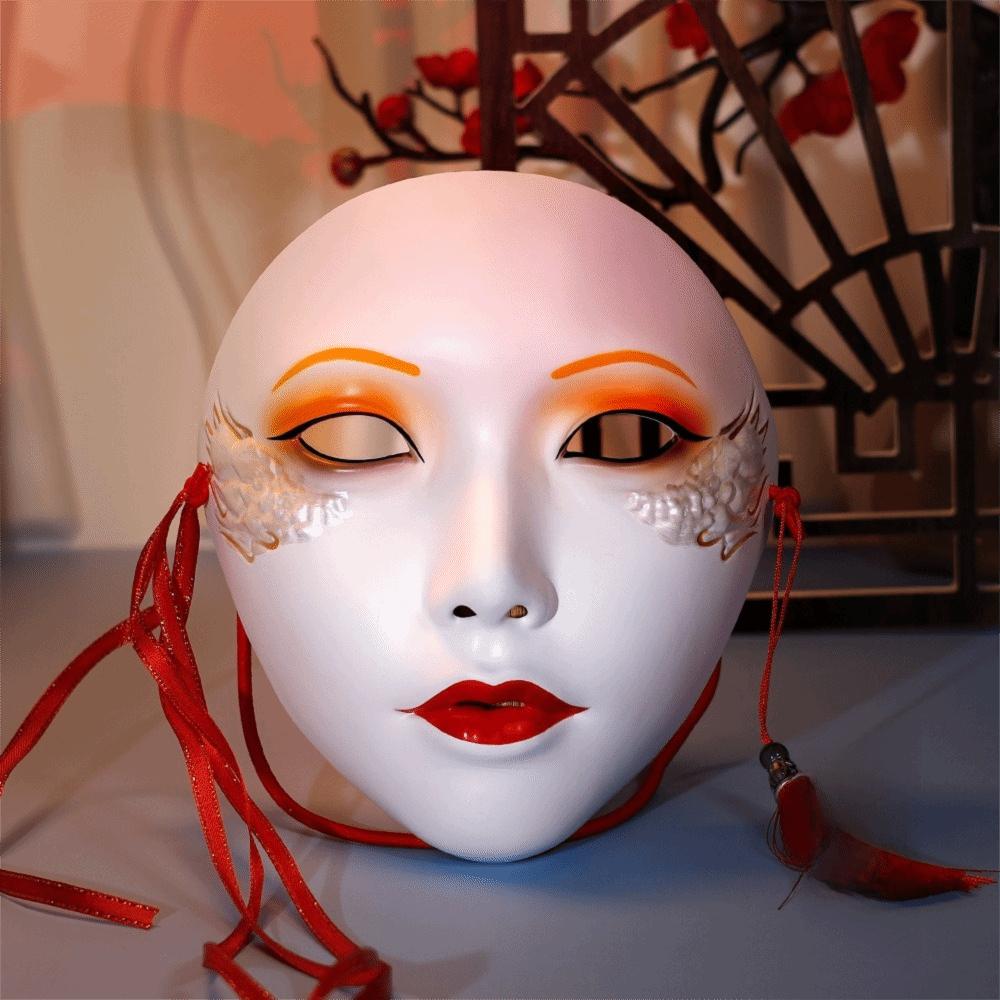 Hand-Painted Anime Mask Full Face Masquerade Mask Diy Project Cosplay Mask  Costume Party