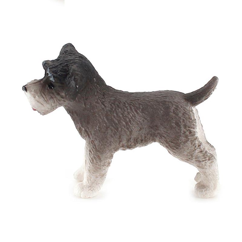Simulare Mini Câine Animale Model Micro Figurine Decorațiune Grădină Zâne Toppere Tort Jucărie Cadou Copil Accesorii Casă de Păpuși