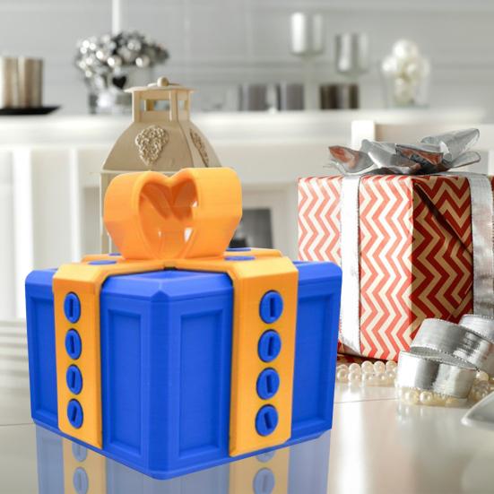 Cutie cadou 3D enervantă, cutie cadou interactivă cu puzzle, cu șuruburi, cutie cadou surpriză, ornamente de desktop pentru prieteni și copii