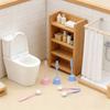 1:12 Scale Miniature Toilet Brush And Holder Set Realistic Dollhouse Bathroom Accessory for DIY Crafts Pretend Play