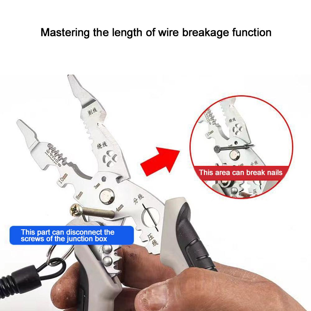 Multifunctional Wire Strippers Crimper Cable Cutter Hand Tool Automatic Model Stripper Wire Electrician Special Pliers