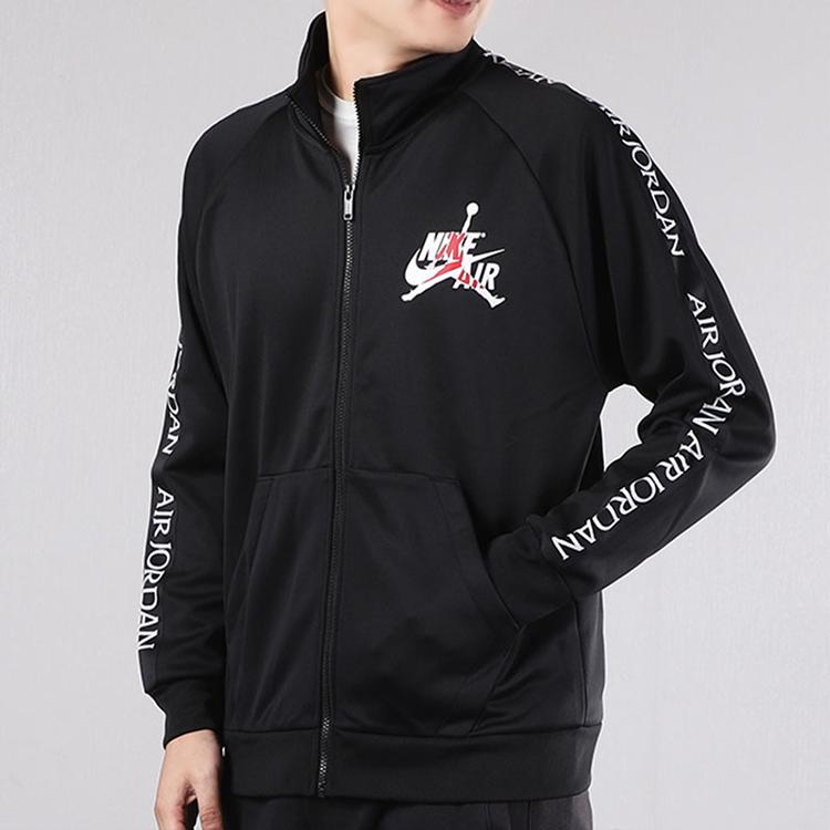 Jordan Jaqueta Masculina com Gola Alta e Zíper Roupa Exterior Preta CK2181-010