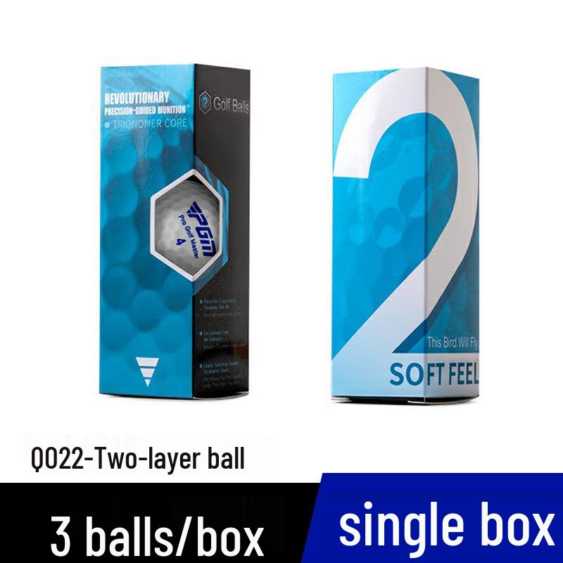 PGM High-Quality Two-Layer Golf Balls for Course Play – 3 Balls per Box, Ideal for Competition.