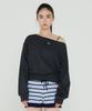 Bb' BENETTON Striped Knit Shorts (Blue)