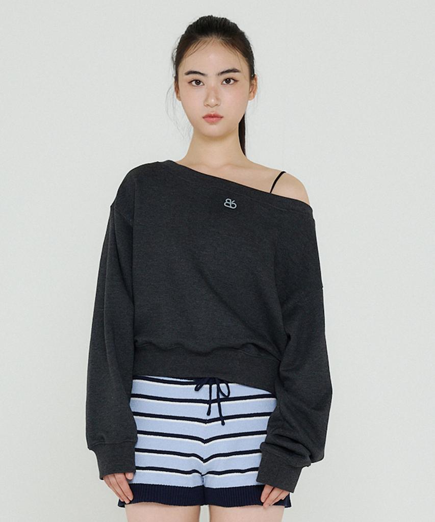 Bb' BENETTON Striped Knit Shorts (Blue)
