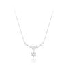 Necklace [Explosion Limited Edition & Wisteria Blossoms & Happiness Comes] Diamond Smiling Collarbone Sweet Girl’s Heart Beats BBXL0027