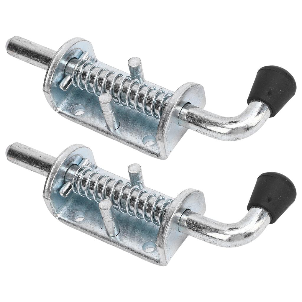 2PCS 6 Inch Spring Loaded Latch Pin Heavy Duty Latch Pin Door Lock for Tailgate Trailer Carriage Garage