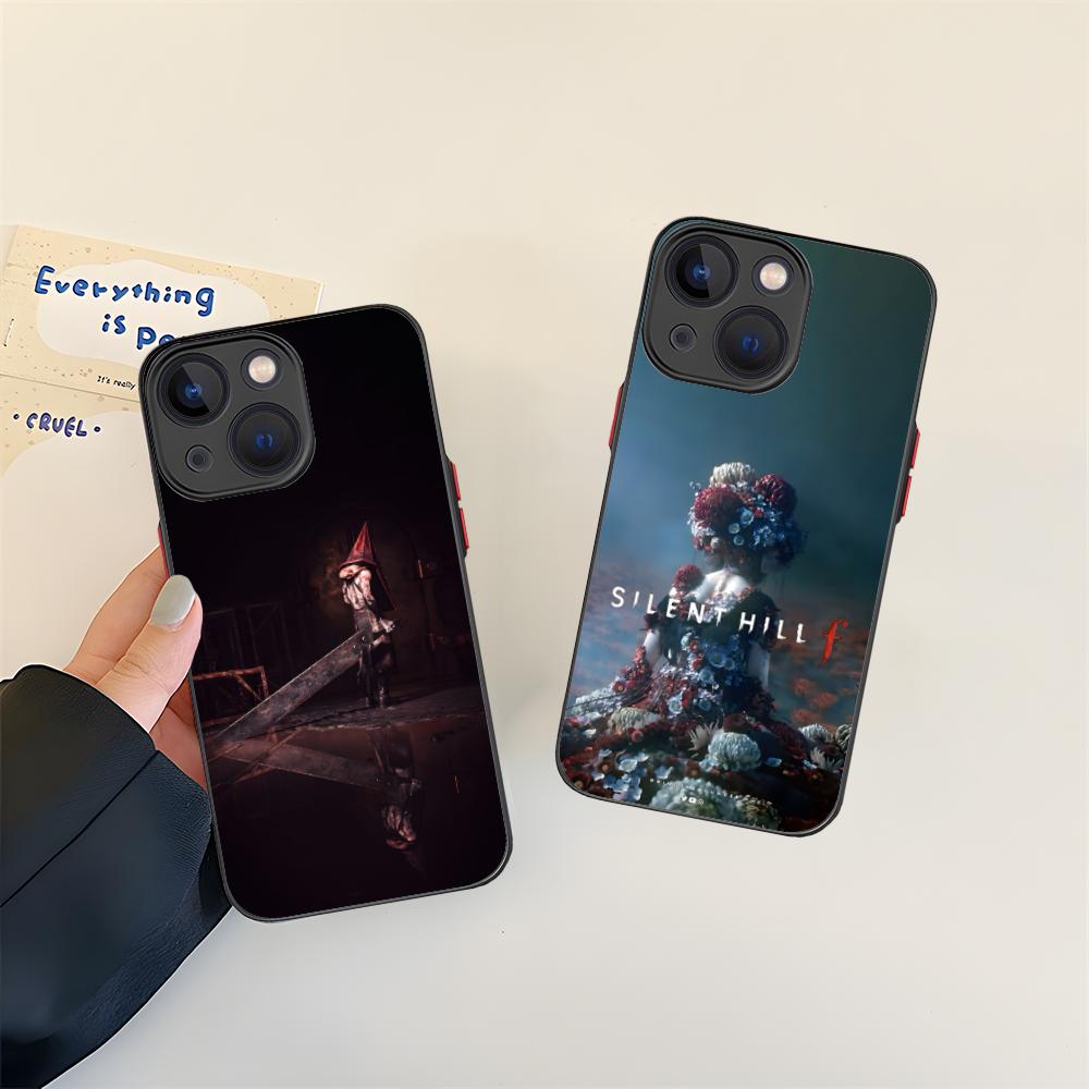 Mobile Silent Hill Phone Case for iPhone 16 15 14 13 12 11 X XR XS 8 7 Pro Max Plus Mini Colour Printing Silicone Cover Pretty