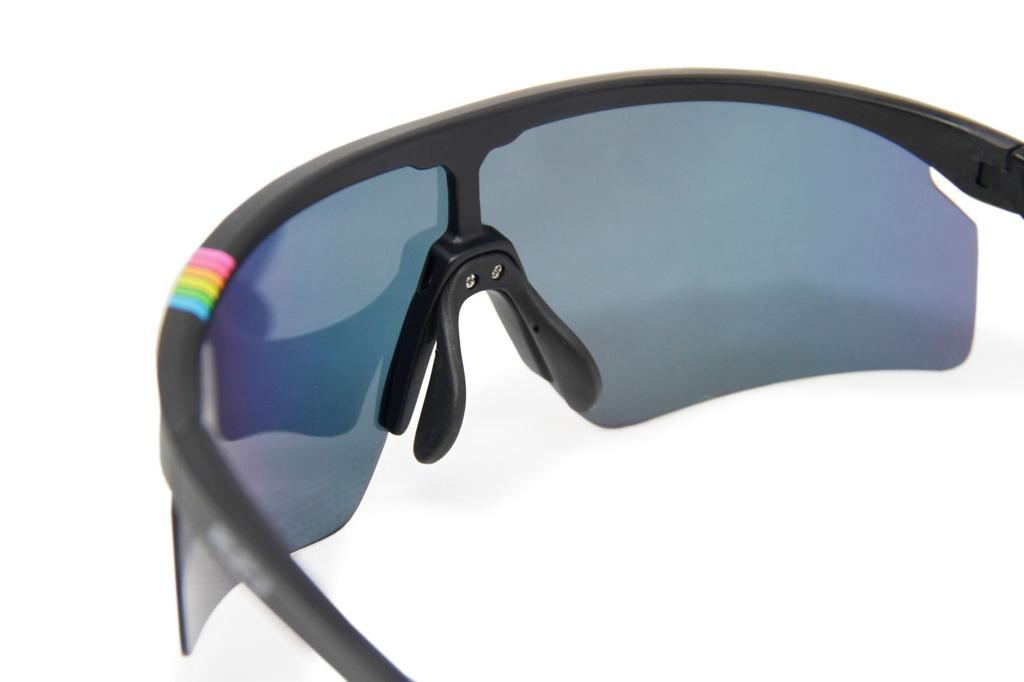 Sonnenbrille RPJ ZACK Schwarz Matt Laser Rot Glas Einheitsgröße [RUDYPROJECT] (RPJ) Rahmen/Multi