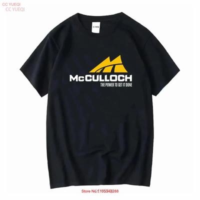 Nova Camiseta com Logo de Motosserras Mcculloch Motors Engraçada Feita nos EUA P a 5XL Vintage Estilosa Streetwear Confortável Vintage