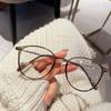 Fashion Anti-Blu Glasses for Women Men Retro Round Eyeglasses Frame Eyewear Anti-Radiation Glasses Universal Computer Eyewear