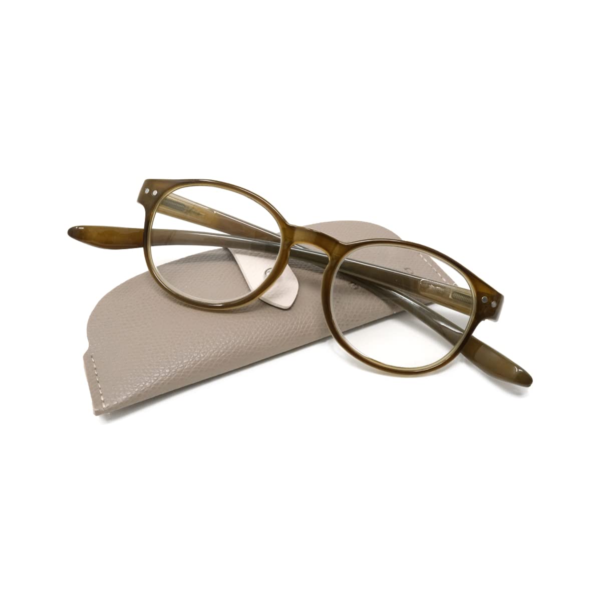 

Стильные очки для чтения с футляром, который можно повесить на шею, когда они не используются BT2020 Легкие очки для пожилых людей Очки для чтения [Bigrad] (зеленый зелёный