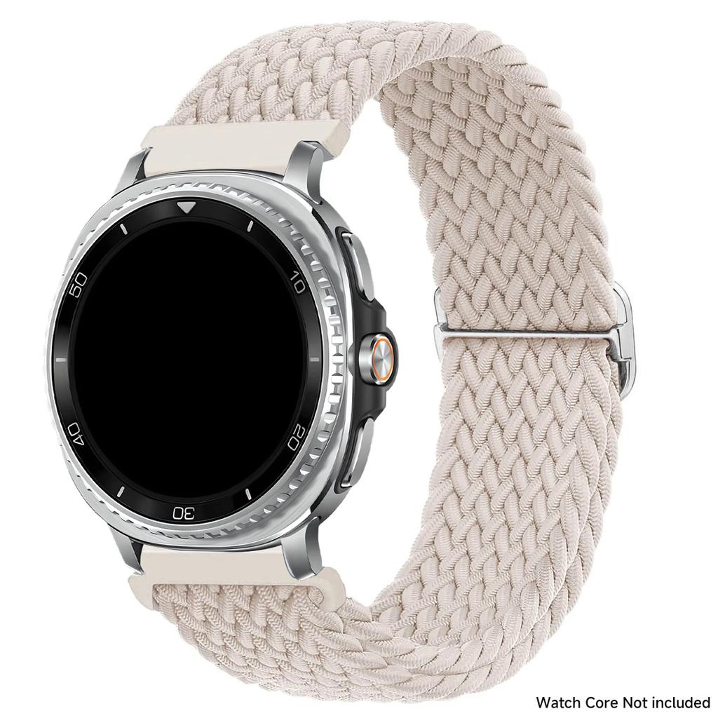 Bracelet en nylon tressé pour Samsung Galaxy Watch 8 40mm 44mm/Watch 8 Classic 46mm Bracelet sans espace pour Galaxy Ultra 2025 Bracelet en nylon