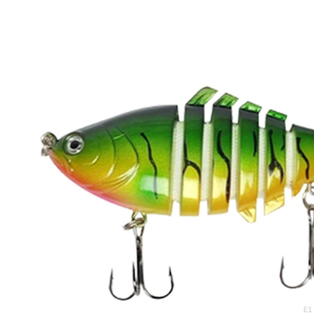 5 Pieces Fishing Lures Swimbaits Spinnerbaits Metal Multi Jointed Baits Hard for