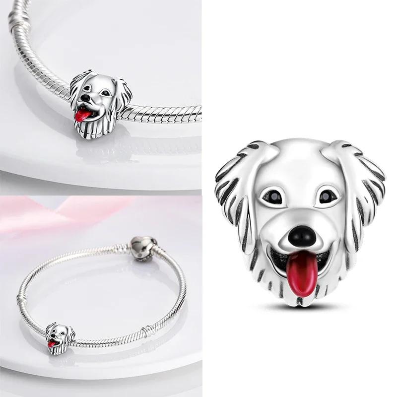 925 Silber Glühwürmchen Libelle Eule Anhänger Kleeblatt Herz Zirkon Farbperle für Original Armband Anhänger Schmuck