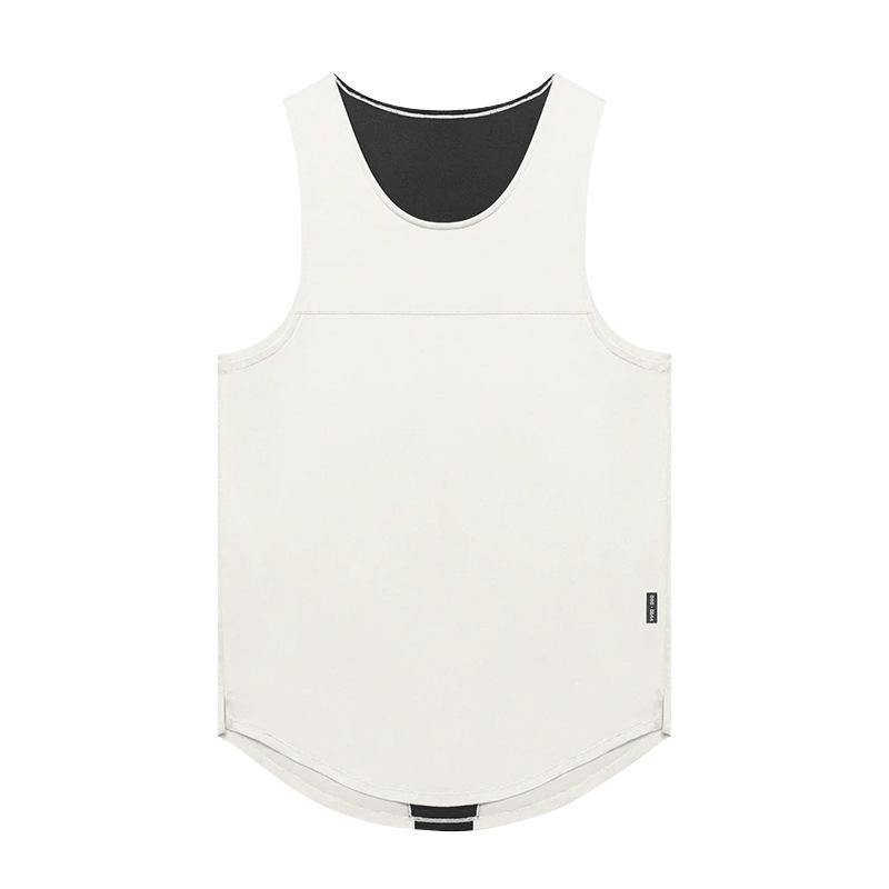 Men's Summer Elastic Fitness Vest - Stylish Printed Sleeveless T-Shirt
