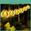 Warm White Led String Lights G40 Outdoor Camping Waterproof Eu Us Plug
