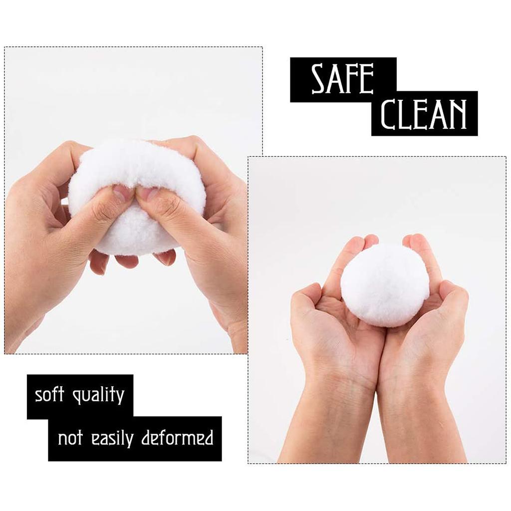 20PCS Fake Snowballs 5cm White Color Artificial Snow Toy Balls for Indoor and Outdoor