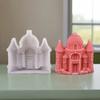European Castle Candle Mold Silicone Soap Wax Making Mold Flexible Reusable