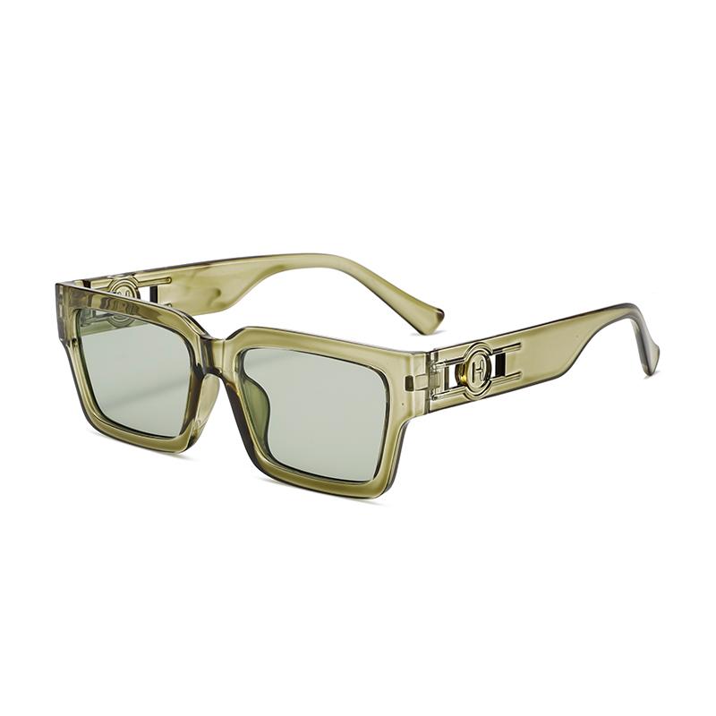 RUISIMO Small Sunglasses Women Rectangle Thick Frame Square Sun Glasses Men's Black Blue Ladies Sun Shades UV400 Unisex Eyewears