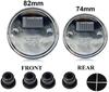 2 STK Frontpanser og bagasjerom bak (82 mm og 74 mm) Merke Emblem 51148132375