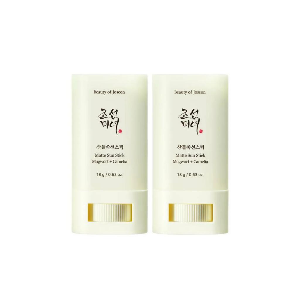 Beauty of Joseon Matte Sun Stick: Mugwort + Camellia 18g × 2