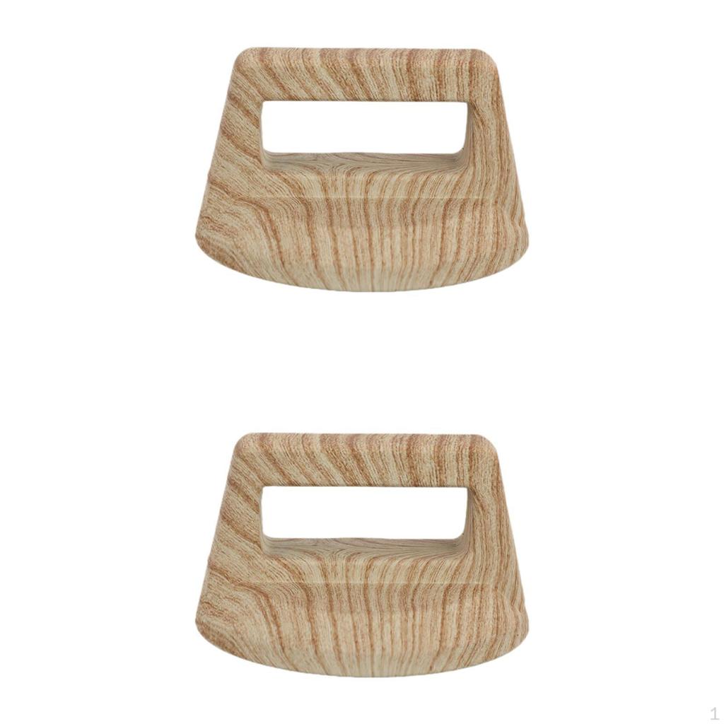 2 Pack of Replacement Knobs for Pot Lids, Wooden Handgrip Handles