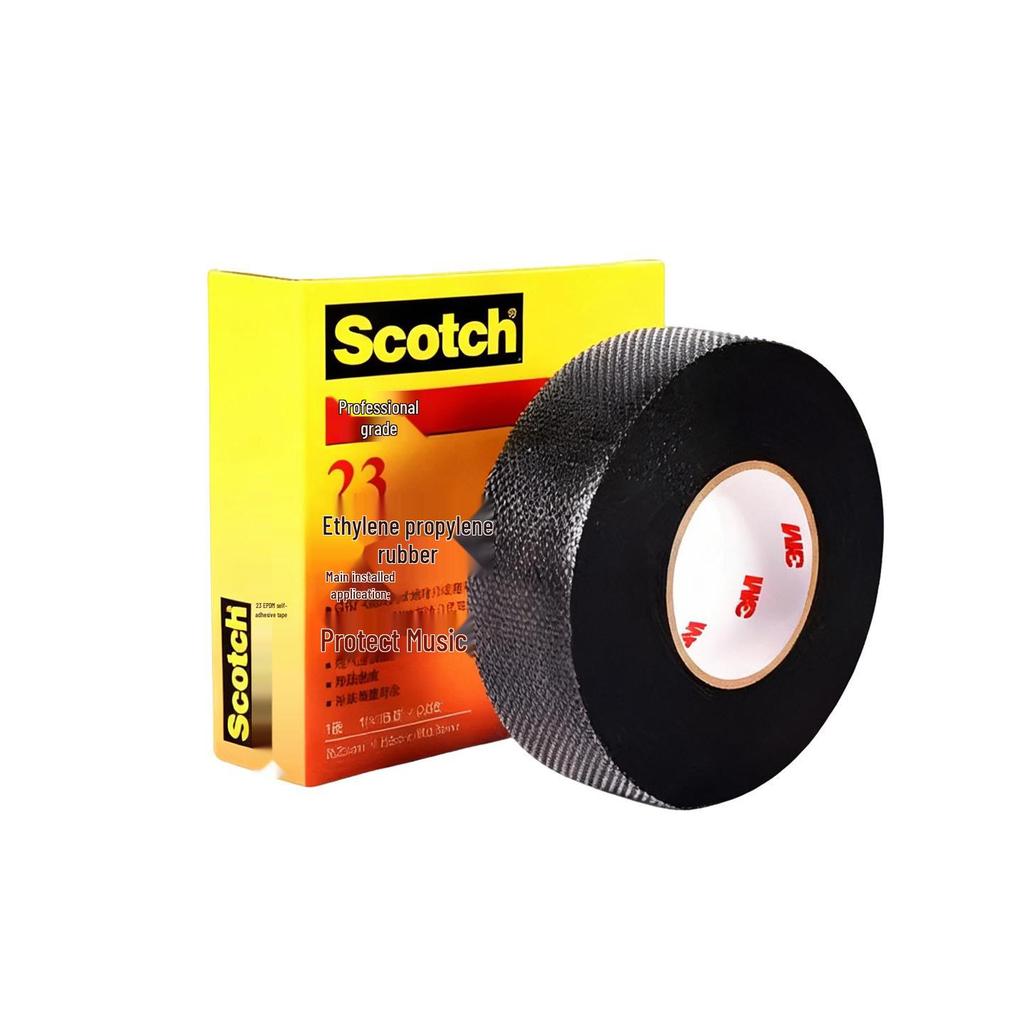 3M Waterproof Self-Adhesive Insulating Tape for Water Pipes, Ethylene Propylene Rubber, High-Temperature Resistant.