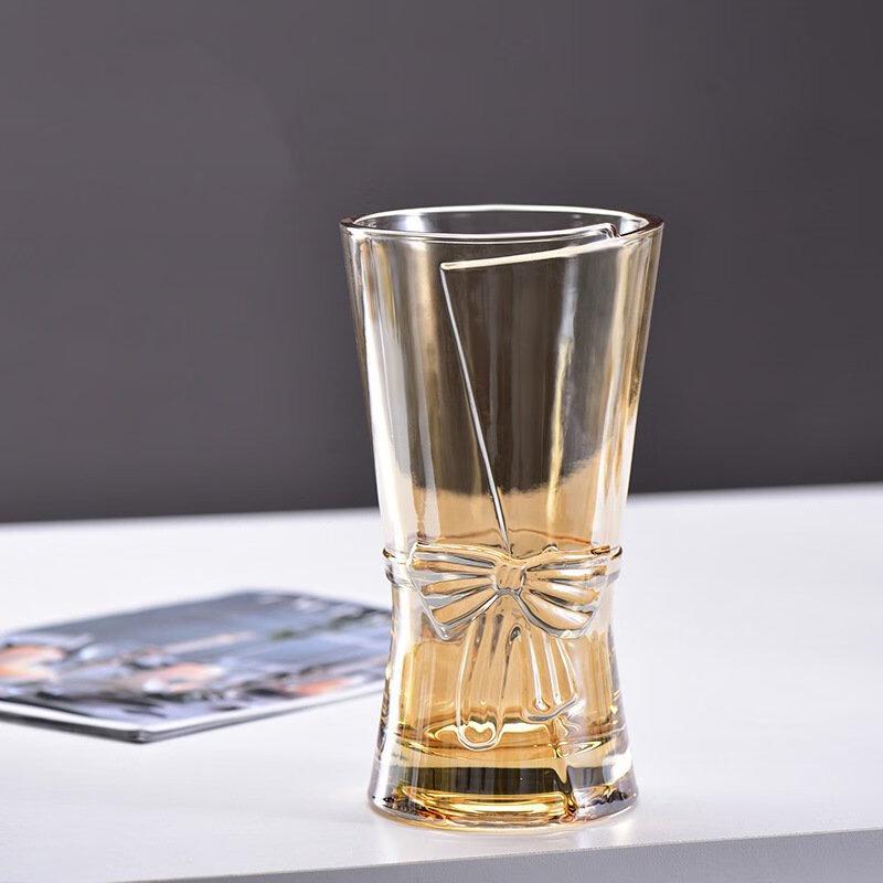

ZISIZ Transparent Glass Flower Vase