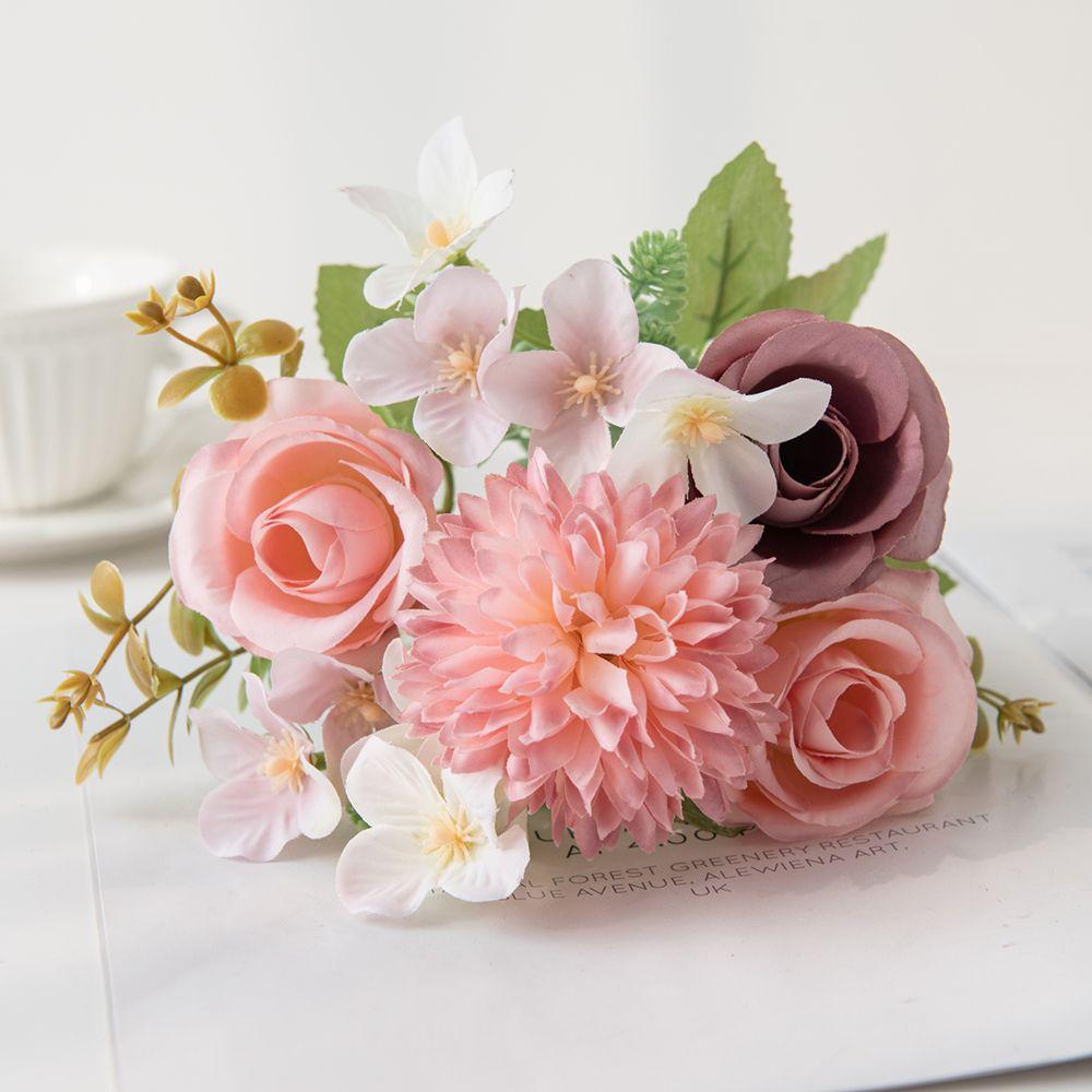 

1/5PCS Artificial Flowers Silk Hydrangea Rose Holiday Valentine s Day Wedding Bridal Bouquet Home Room Table DIY Gift Decoration 1pc