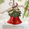 Ornament Tree Christmas Resin Vintage Bell Bow Wreath Christmas Stocking Pendant