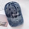 Korean Style Letter Embroidery Peaked Cap Adjustable Casual Duckbill Hat  Streetwear