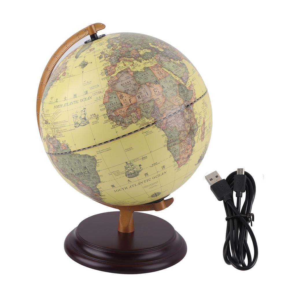 25CM 3D Antique Globe School Supplies Teaching Tool Desktop Decor Educational Toy25cm Antique with