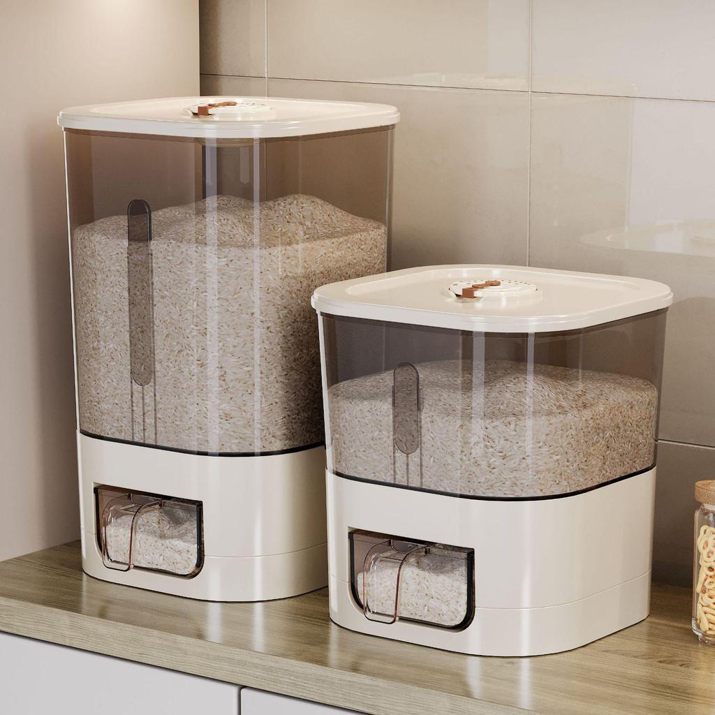 2025 Model Airtight Rice Storage Container: Moisture & Insect-Proof, Flour Barrel, Home Use