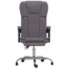 VidaXL Fauteuil Inclinable de Bureau Siège Inclinable Chaise d'Ordinateur Dossier et Repose-pied Réglables Meuble de Bureau 349621